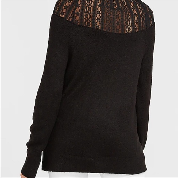 Express Lace Pieced Crew Neck Sweater - XL - Picture 5 of 5